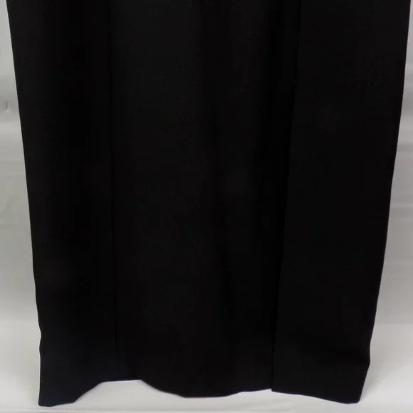 Virgo Petite Black Short Sleeve 1/2 Zip Back Full-Length Dress Size 8P NWT - Picture 2 of 10